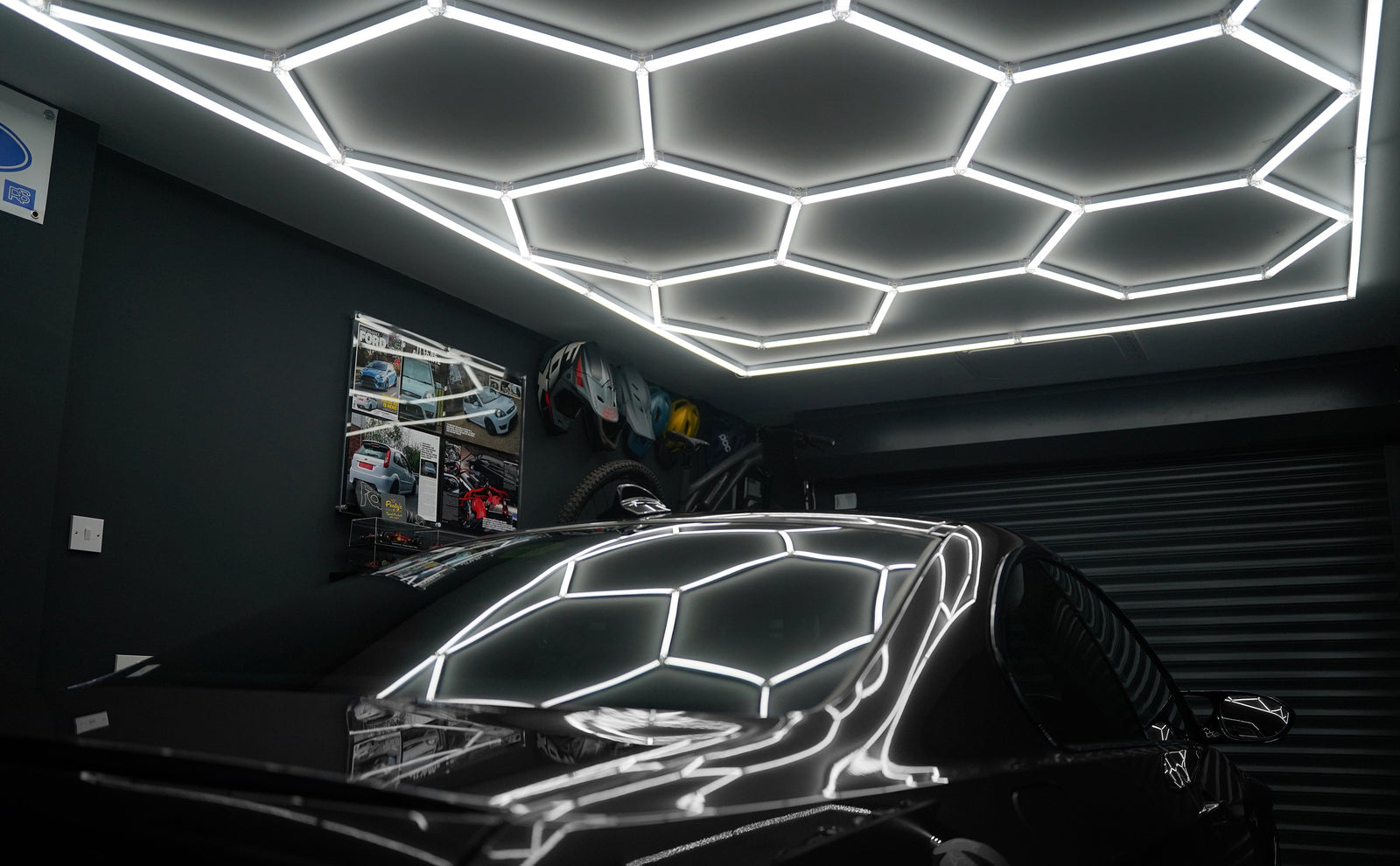 Transform Your Garage with Hexagon LED Lighting