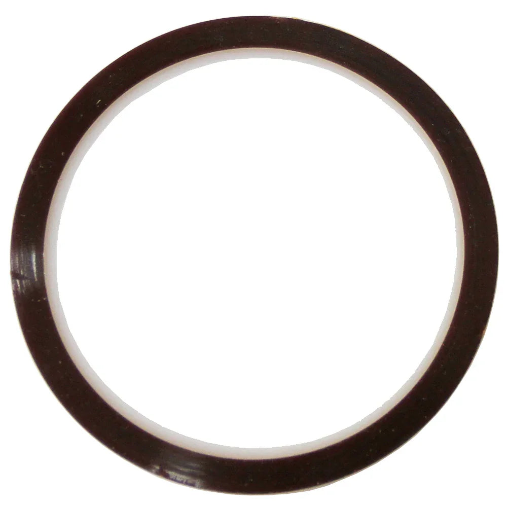 Black heat resistant tape with a smooth, glossy finish, shaped in a perfect circle, ideal for high-temperature applications