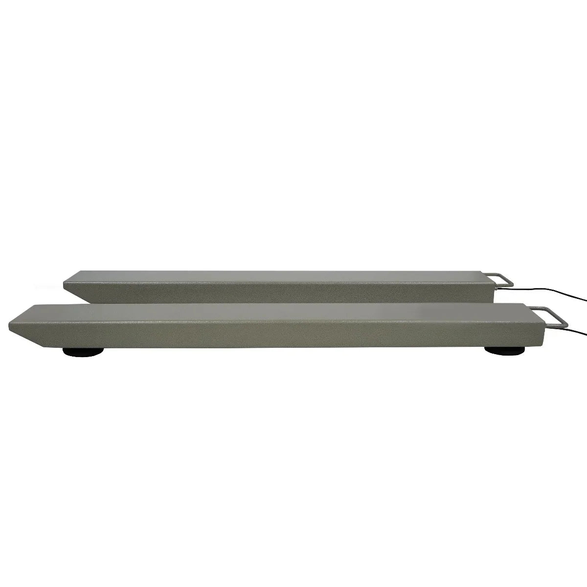 T-Mech Industrial Weighing Beam Scales in gray, featuring a sturdy, flat design with textured surfaces for enhanced grip and stability