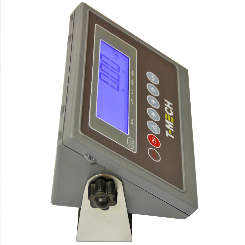 T-Mech 80cm industrial pallet floor weighing scales with a large digital display, durable gray casing, and easy-to-use buttons