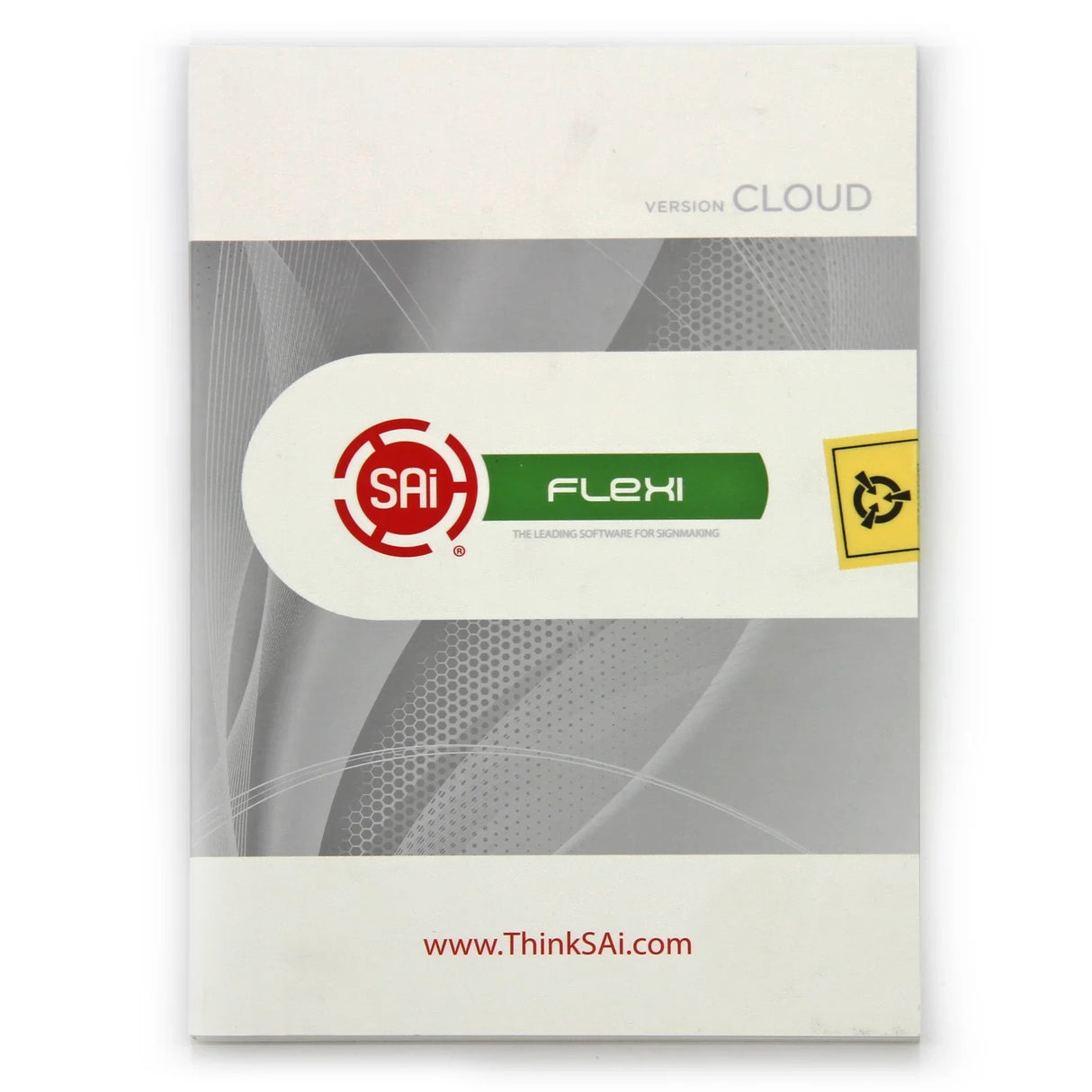 FlexiSTARTER Sign Making Software (PixMax Edition) packaging featuring a sleek gray design with green and red accents, ideal for sign creation