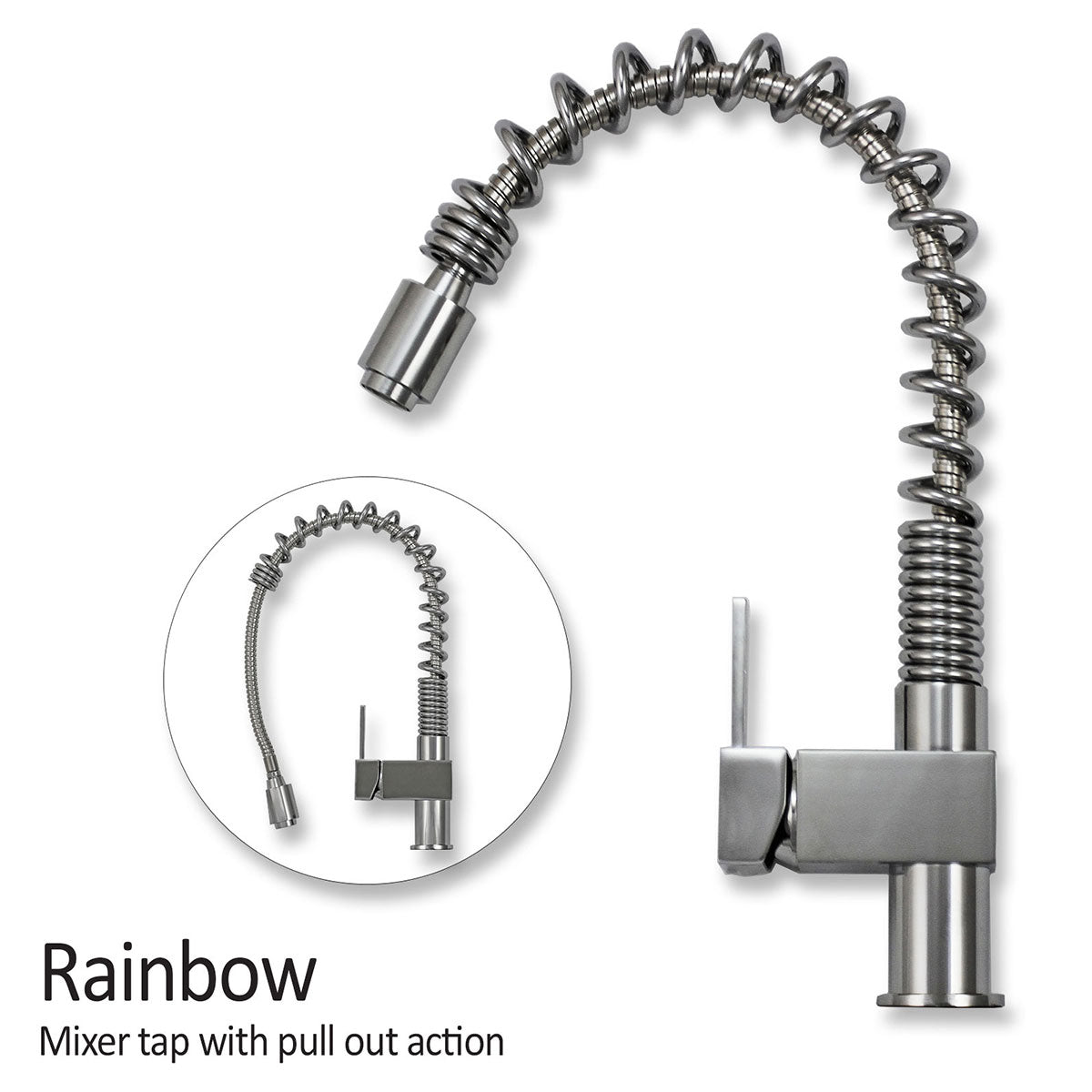 Kukoo Steel Sink and Rainbow Tap