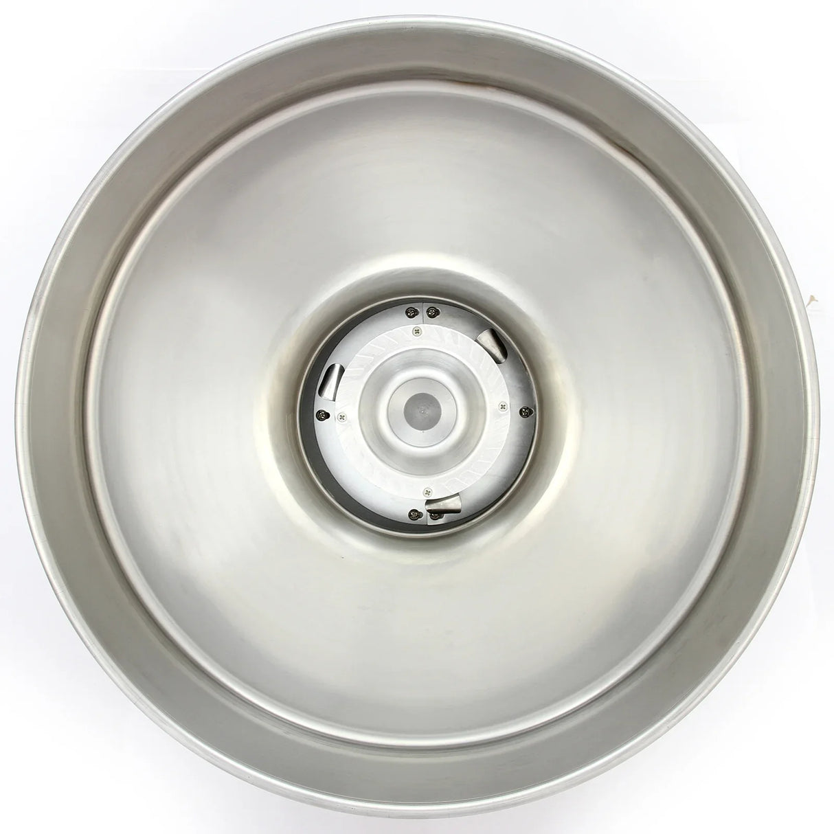 Stainless steel bowl of the KuKoo Candy Floss Machine, featuring a central spinning head for creating fluffy cotton candy