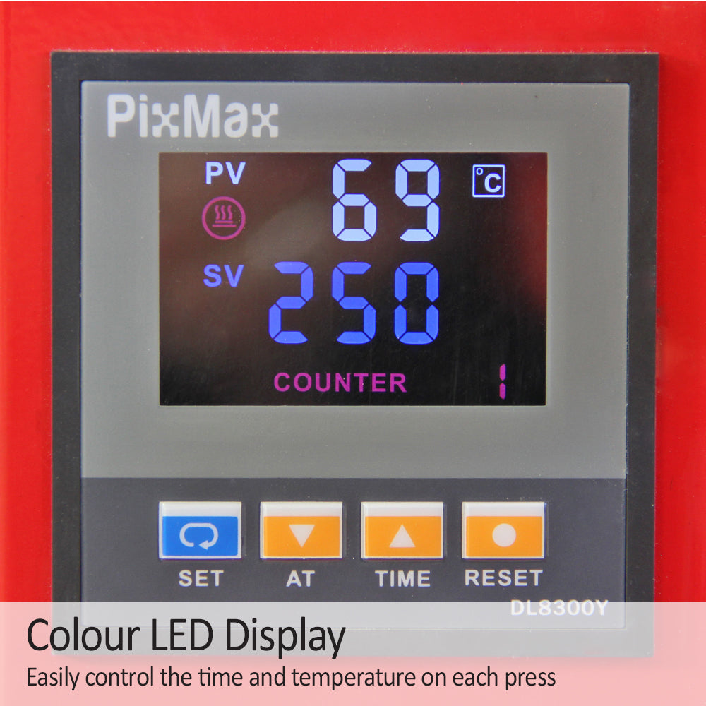 PixMax 38cm Clam Heat Press, Vinyl Cutter, Printer, Weeding Pack