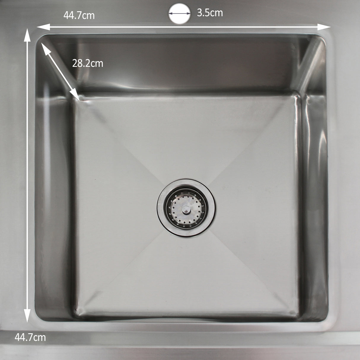 KuKoo Commercial Sink & Pre-Rinse Tap - Left Hand Drainer