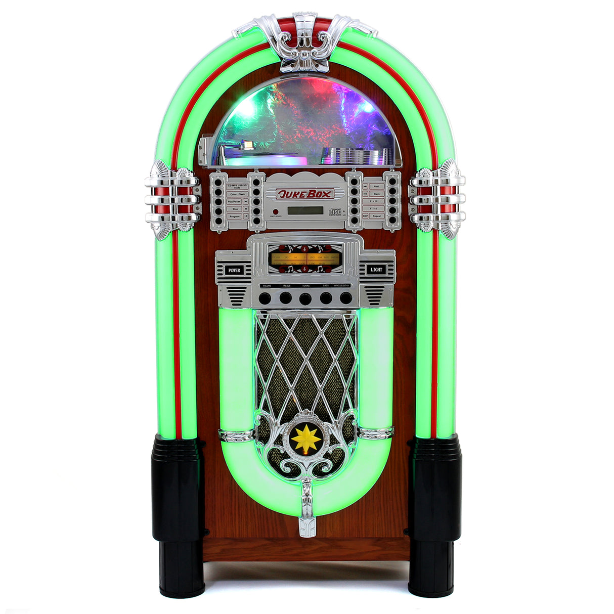 Retro Style Illuminated Jukebox Sound System