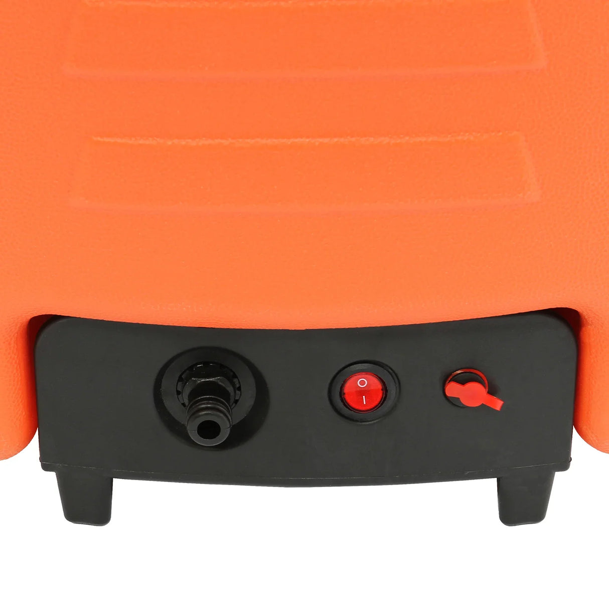 MAXBLAST 30L Cleaning Water Trolley features a durable orange body, control panel with power switch, and hose connection for easy use