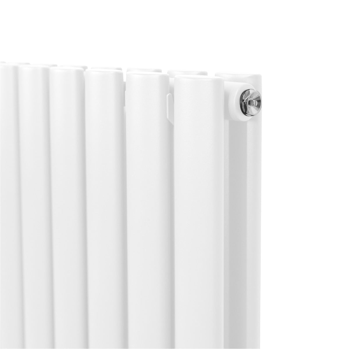 Oval Column Radiator & Valves - 600mm x 1440mm – White