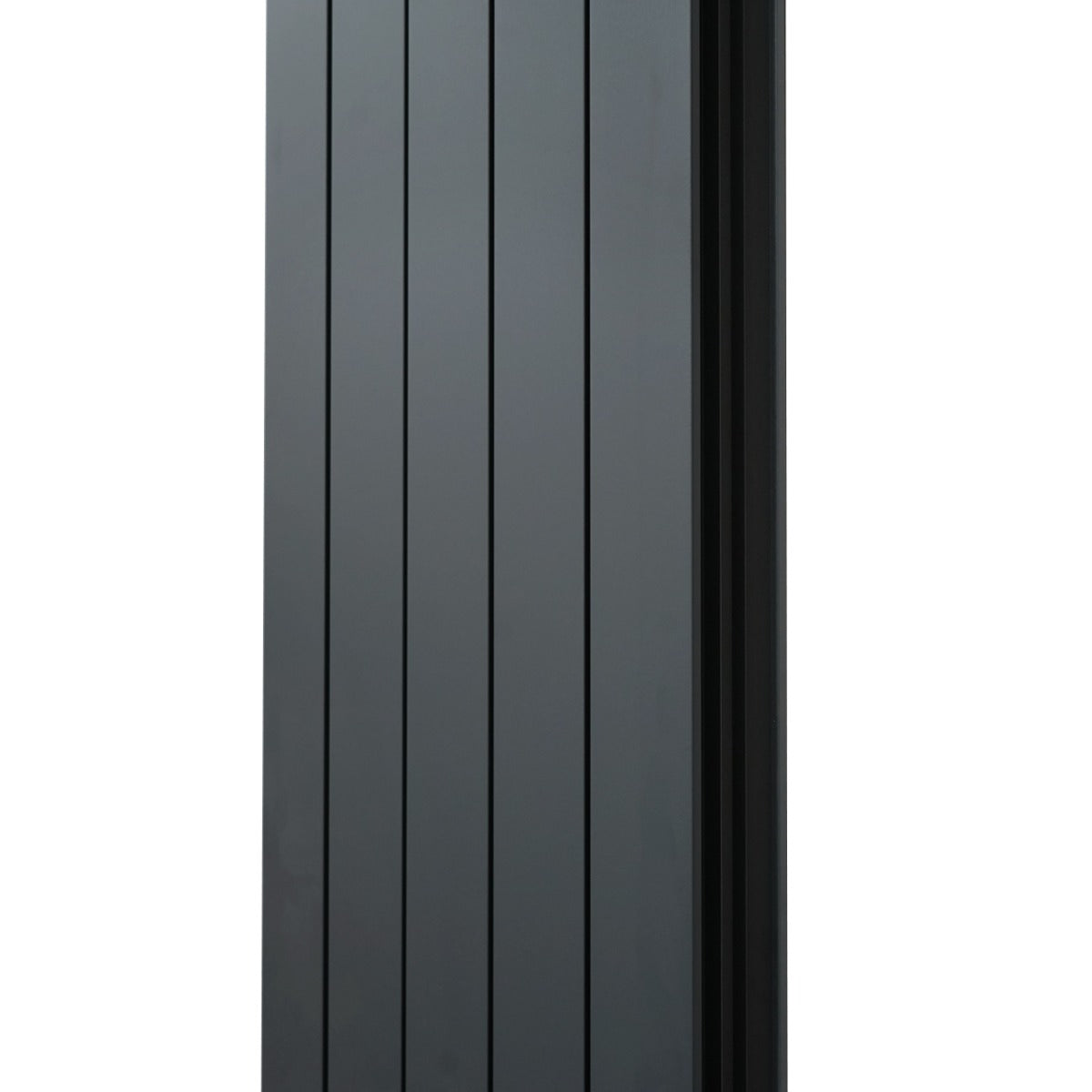 Aluminium Radiator & Valves – 1800mm x 475mm – Anthracite Grey