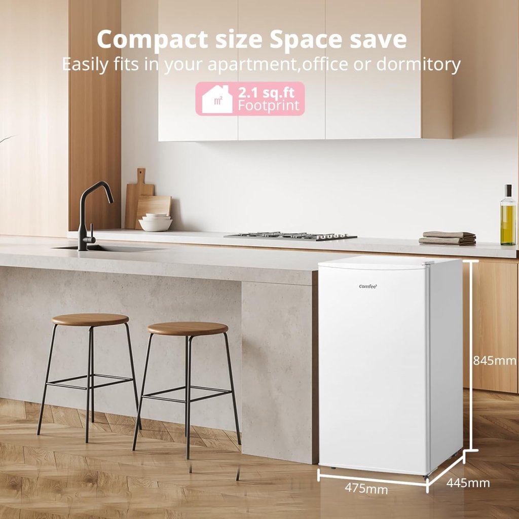 Fridge & Freezer Combo Set – 93L Fridge + 60L Freezer