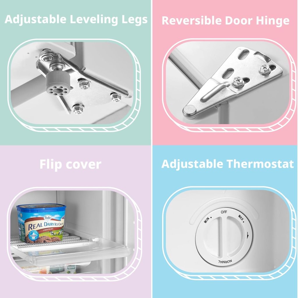 Fridge & Freezer Combo Set – 93L Fridge + 60L Freezer