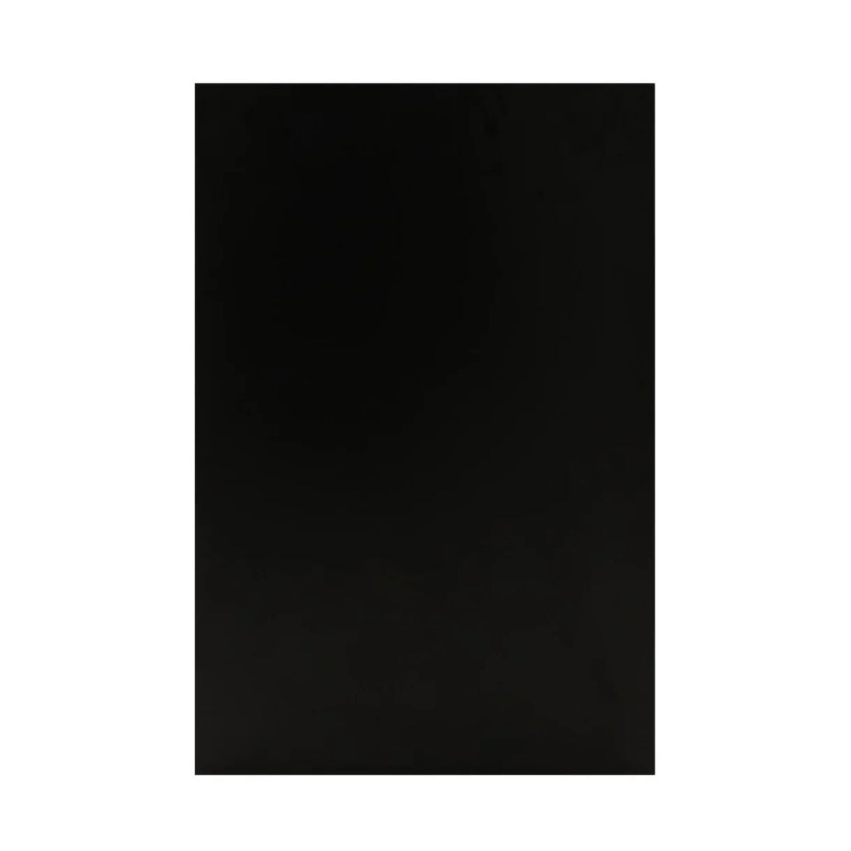 Sleek black LED retail shop counter B900 with a smooth surface, ideal for modern displays and enhancing store aesthetics