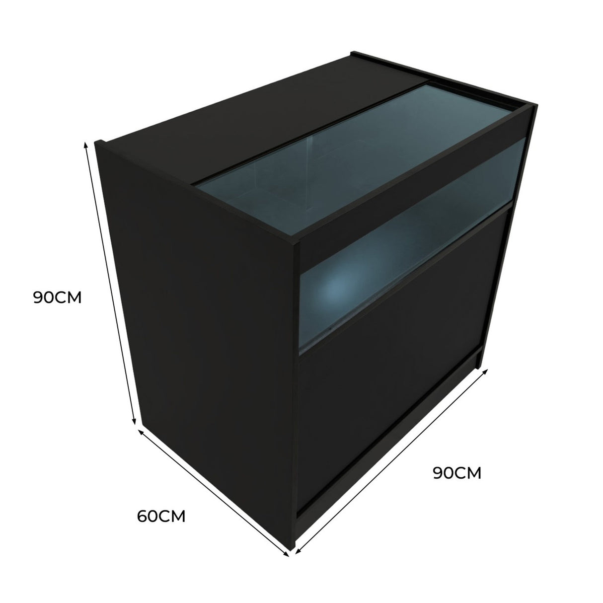 LED Retail Shop Counter B900 - Black