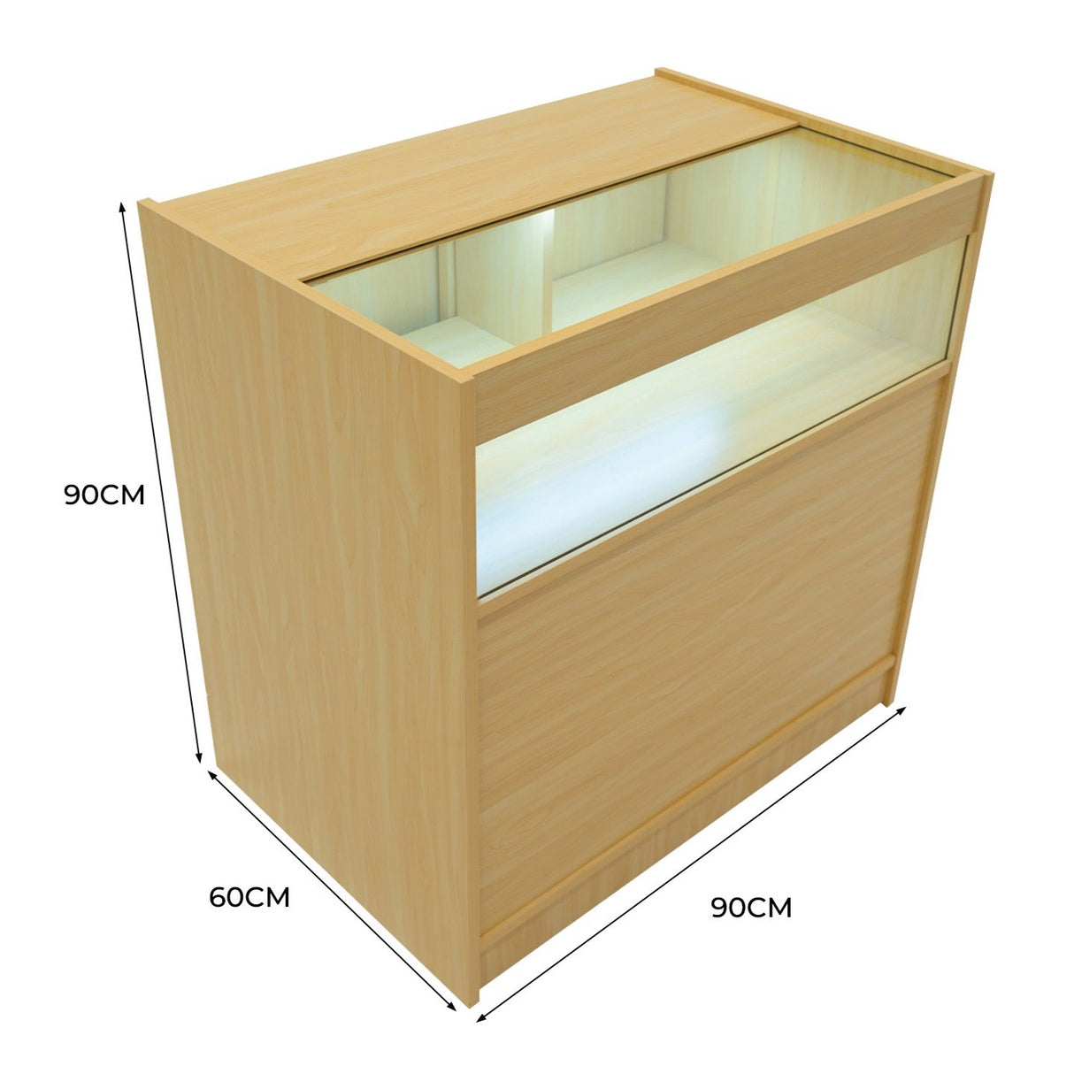LED Retail Shop Counter B900 - Maple