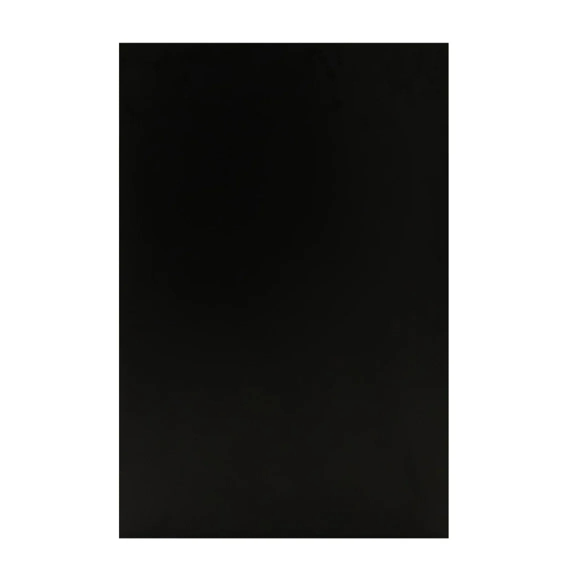 Sleek black LED retail shop counter K900 with a smooth surface, designed for modern retail environments and optimal visibility