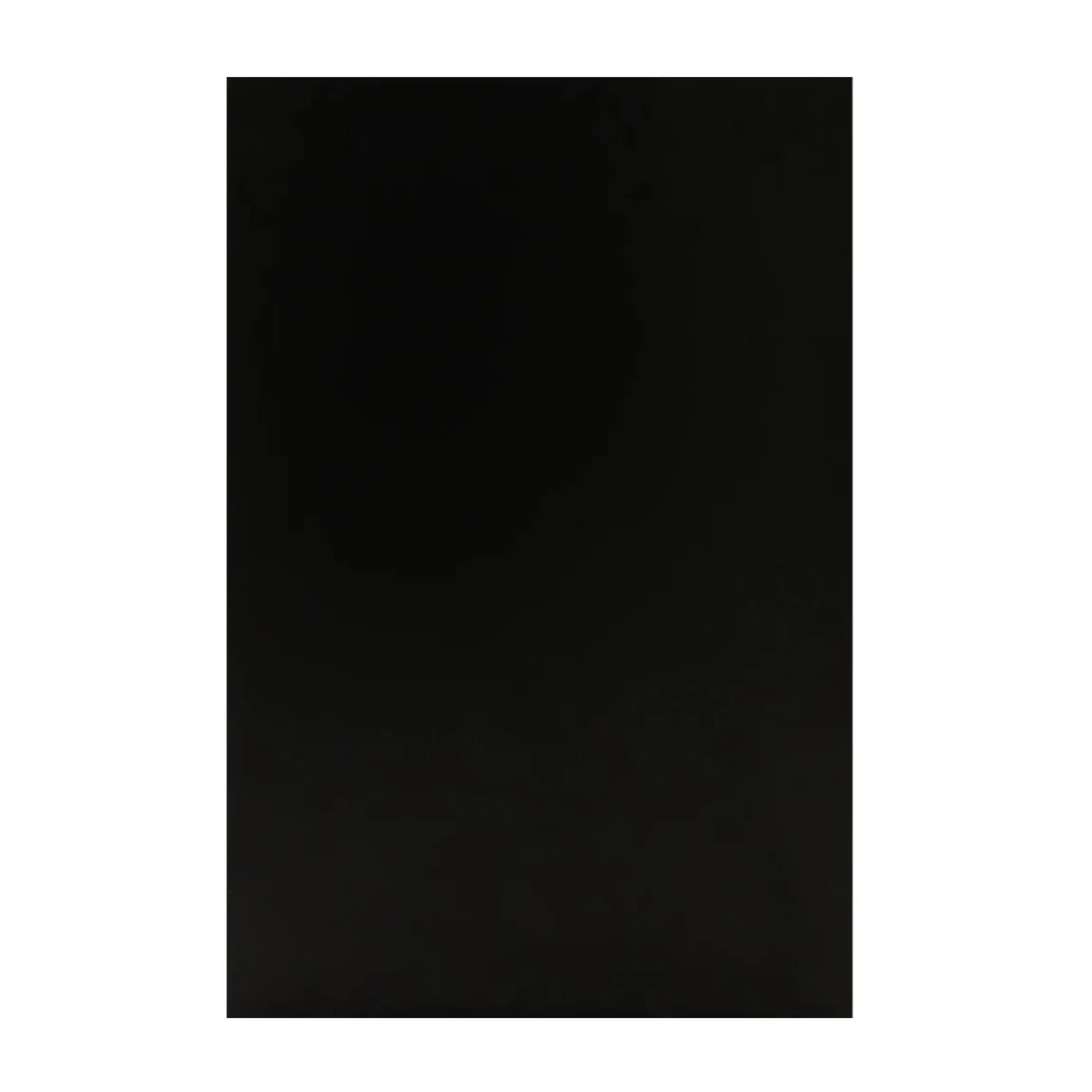 Sleek black LED retail shop counter B1200 with a smooth surface and modern design, ideal for showcasing products in stores