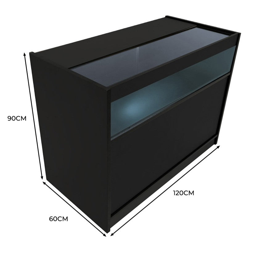 LED Retail Shop Counter B1200 - Black