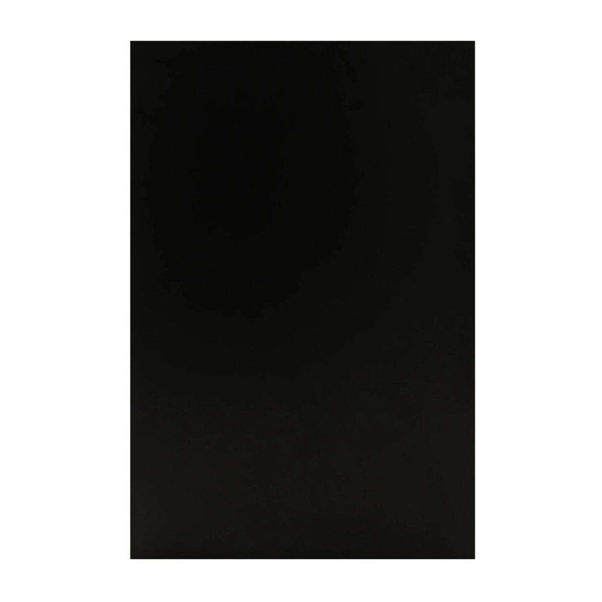 Sleek black LED retail shop counter K1200, featuring a smooth surface and modern design, ideal for showcasing products