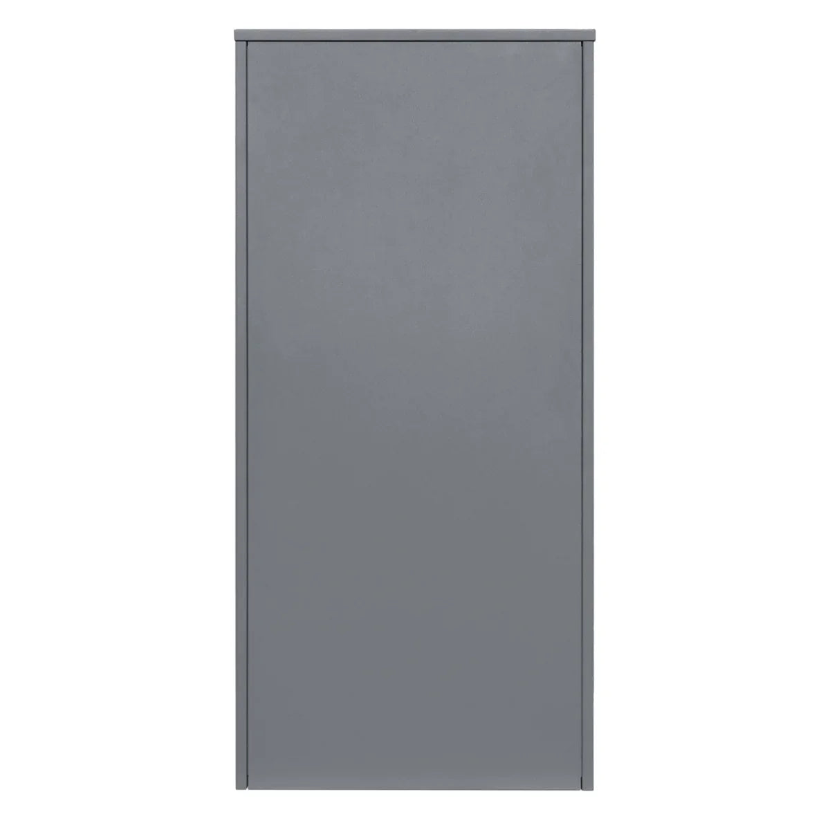 Grey anti-theft parcel post box XL with a sleek, modern design, featuring a smooth surface and sturdy construction for secure deliveries