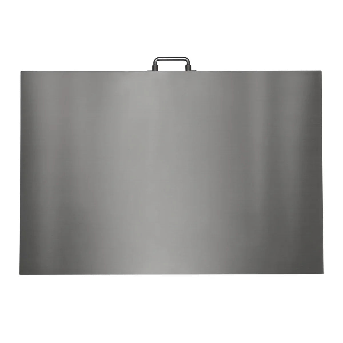 Stainless steel vet scales measuring 60cm x 90cm with a smooth, brushed finish and a sturdy handle for easy transport