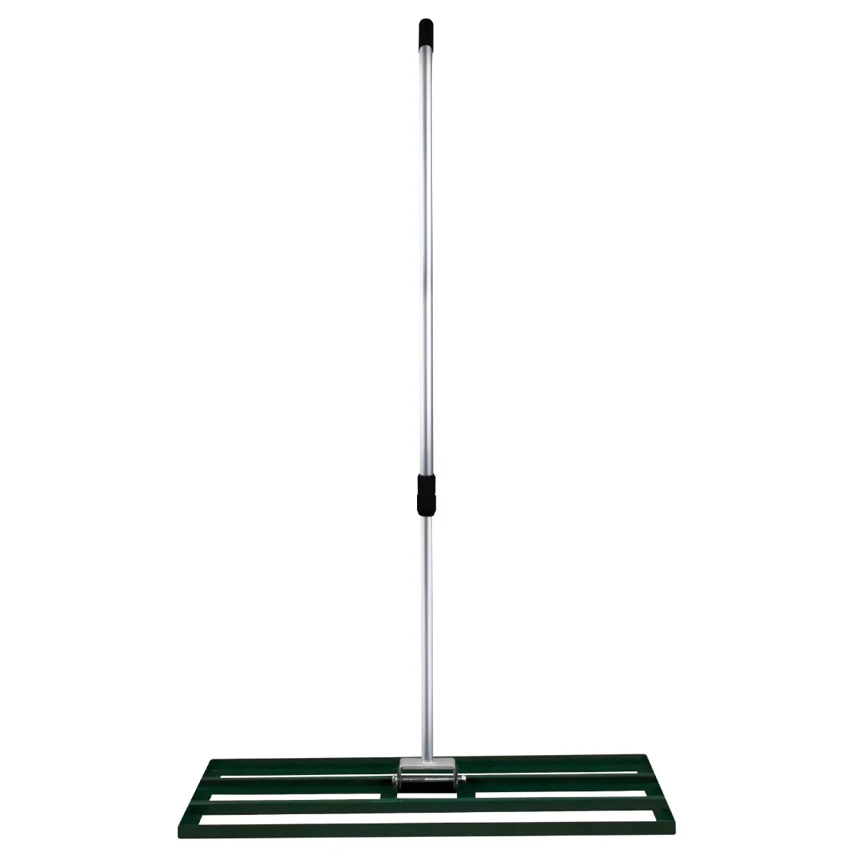 T-Mech Lawn Leveller 100cm in green with a sturdy aluminum handle and a wide leveling base for smooth lawn surfaces