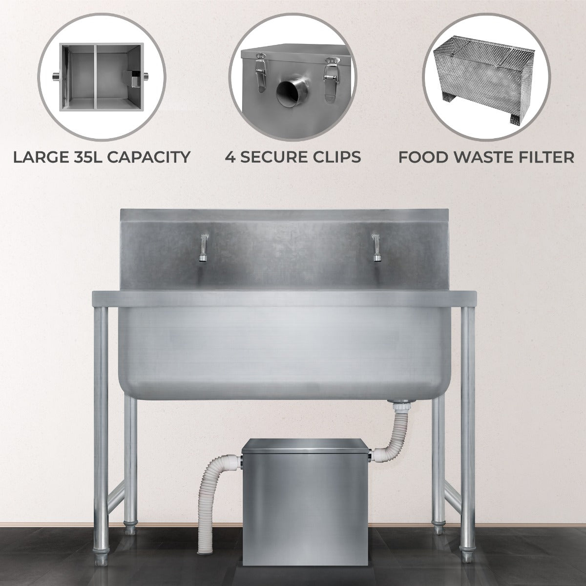 KuKoo Grease Trap – 35 Litres
