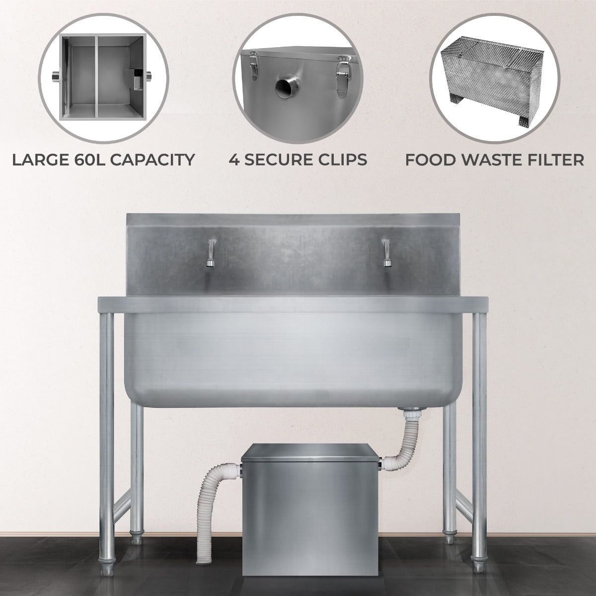 KuKoo Grease Trap – 60 Litres