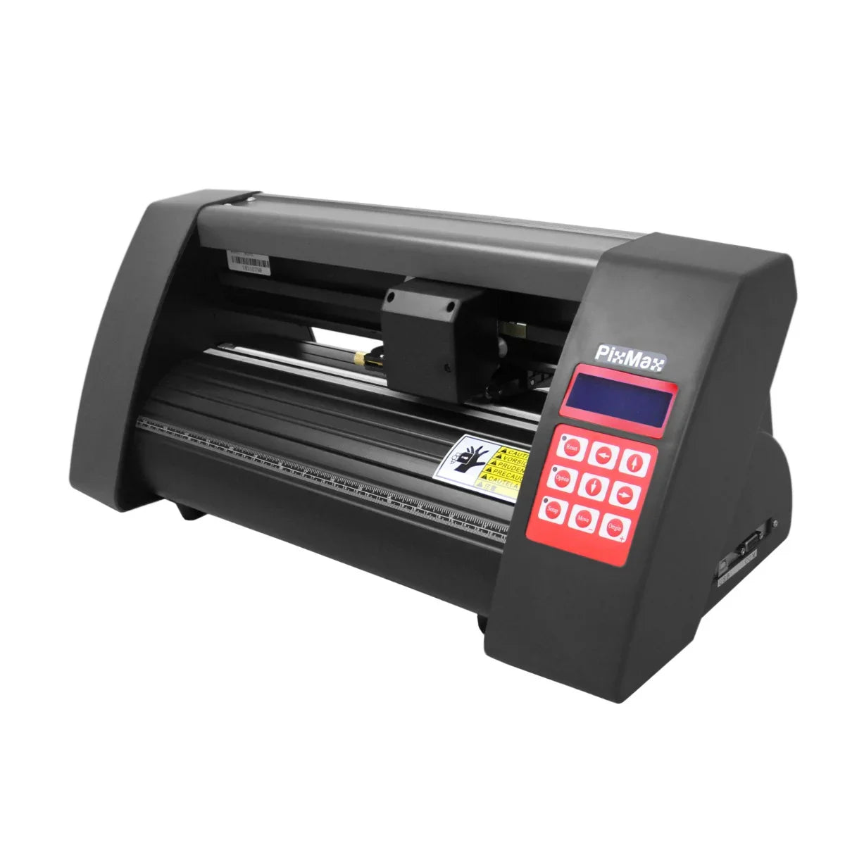 Clam Heat Press and 360mm Vinyl Cutter bundle featuring a sleek black design, digital control panel, and sturdy construction for precision crafting