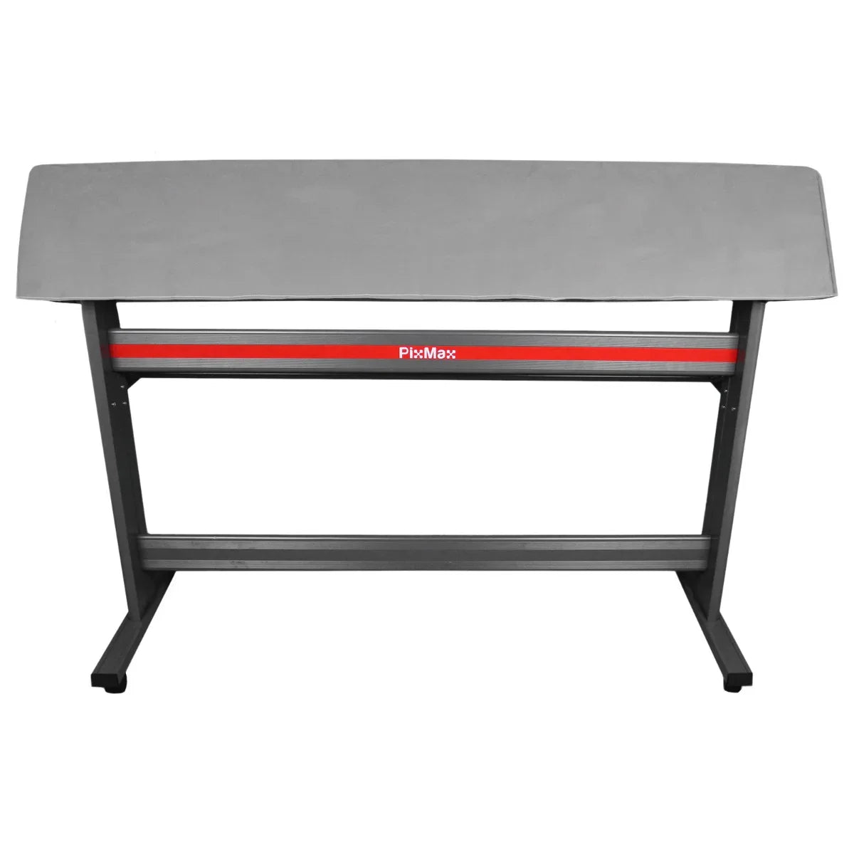 Clam Heat Press with a sleek gray top, sturdy black frame, and red accent, ideal for heat transfer projects and vinyl cutting
