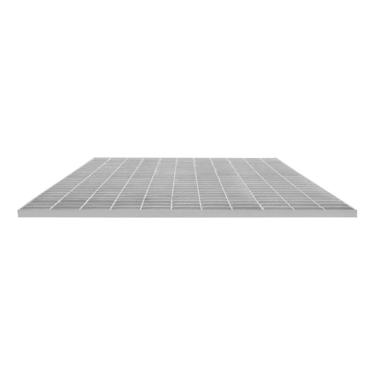 Galvanised grating measuring 1100mm x 1000mm, featuring a sturdy, flat surface with a grid pattern and metallic finish