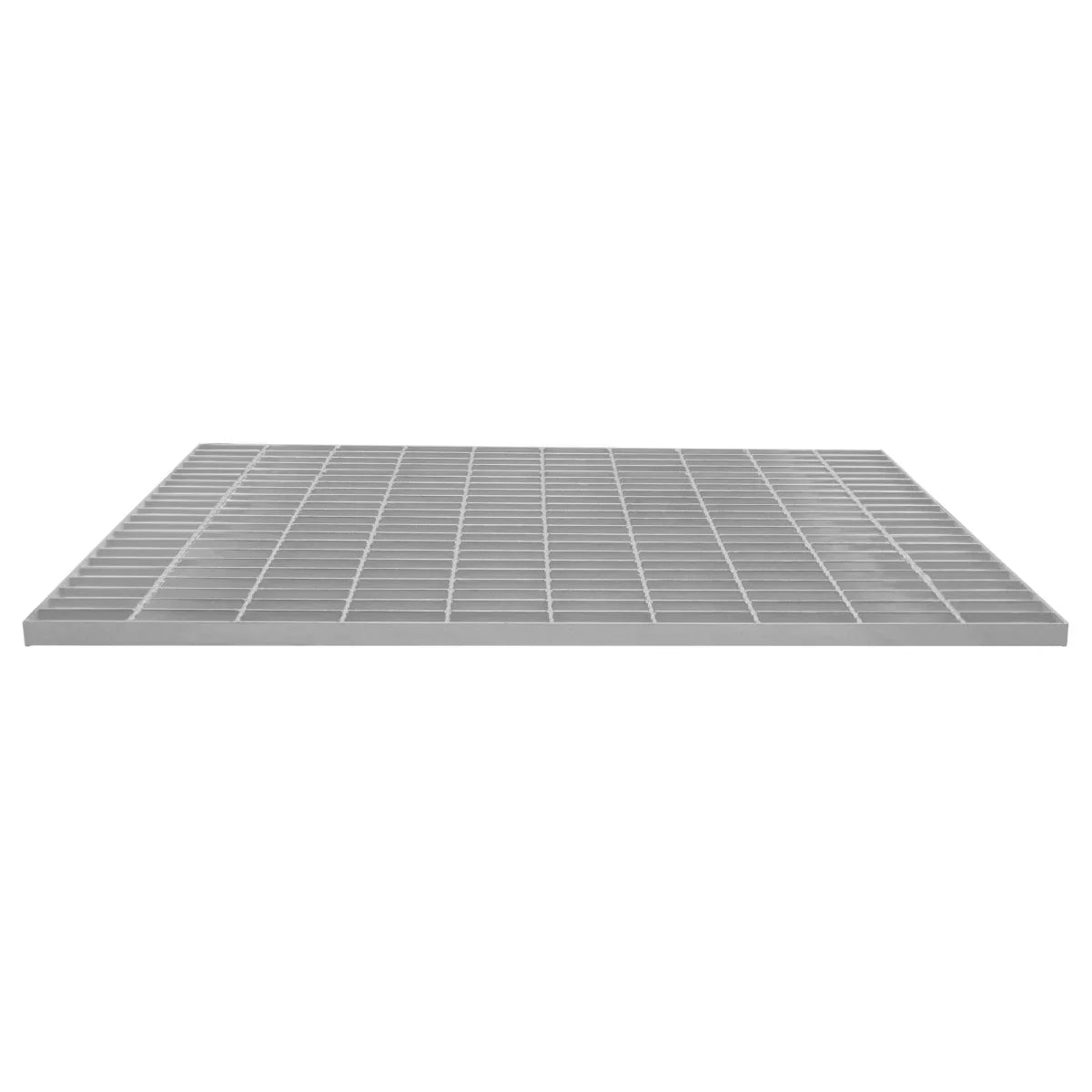 Galvanised grating measuring 1000mm x 800mm, featuring a sturdy, grid-like design with a metallic silver finish and smooth texture