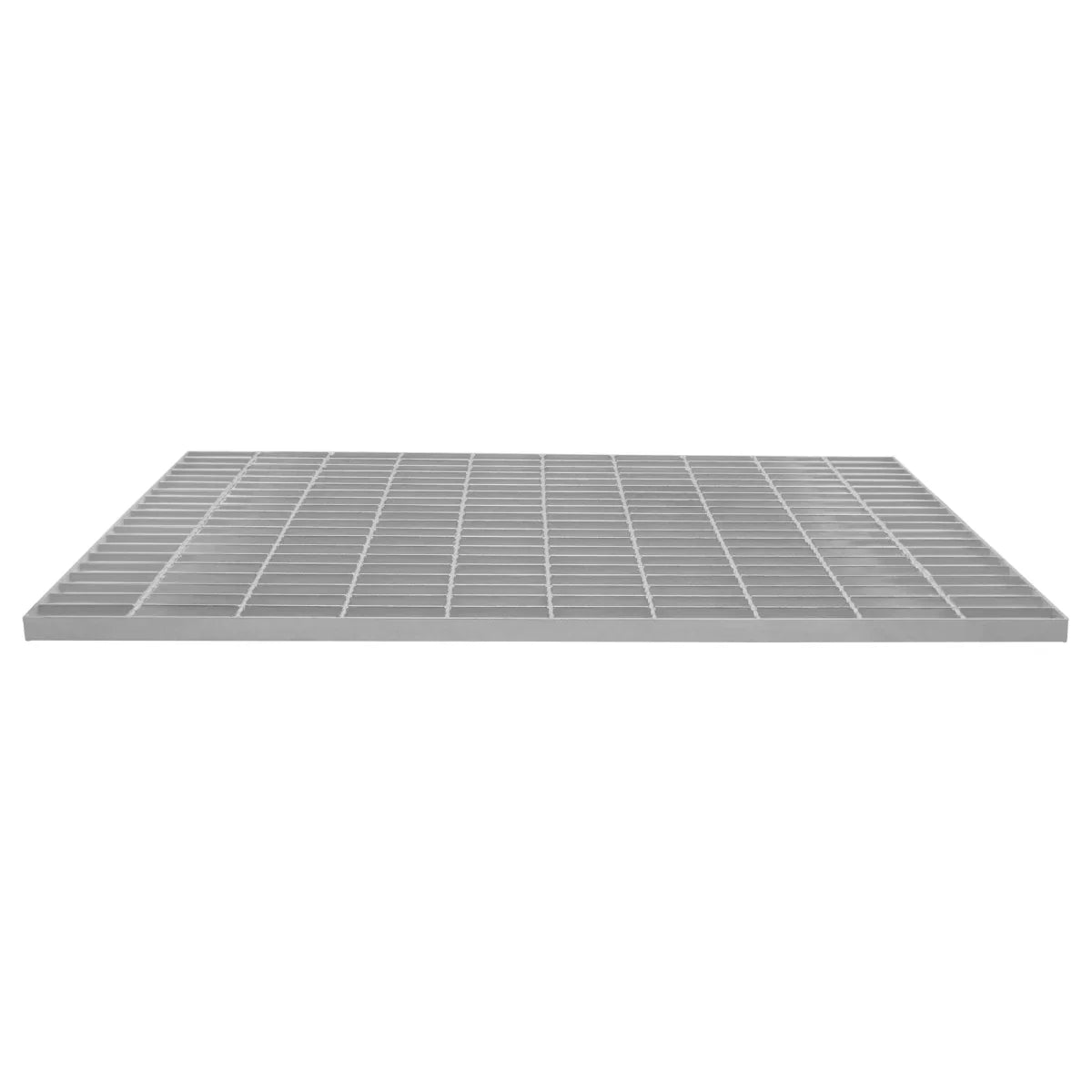 Galvanised grating measuring 1000mm x 700mm, featuring a sturdy grid design with a smooth metallic finish, ideal for drainage or flooring