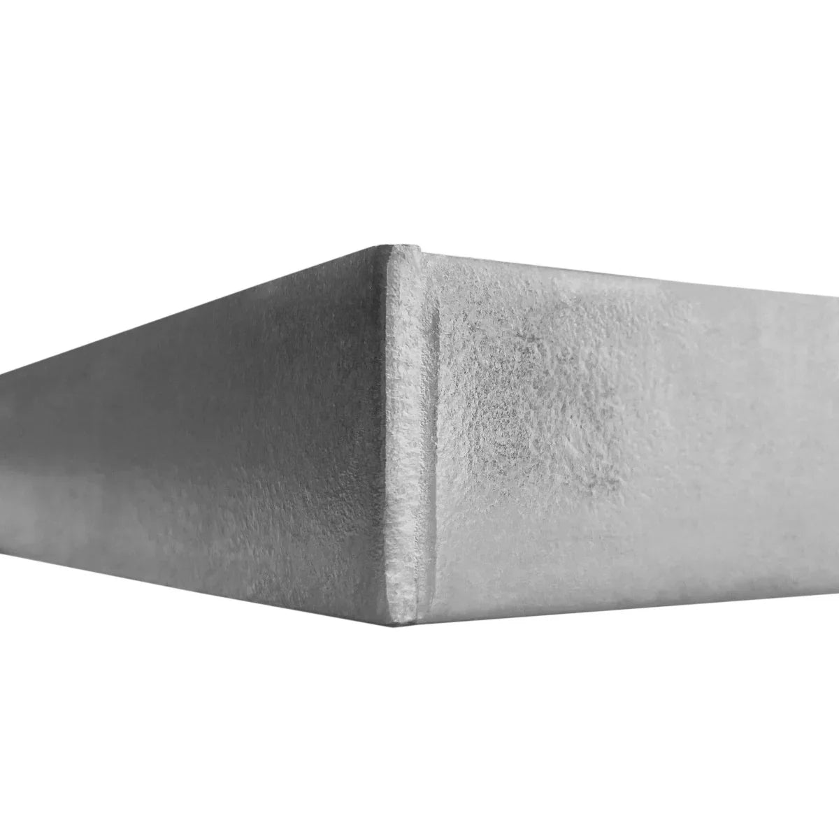 Galvanised grating measuring 1000mm x 600mm, featuring a smooth metallic surface and sturdy, durable edges for industrial use