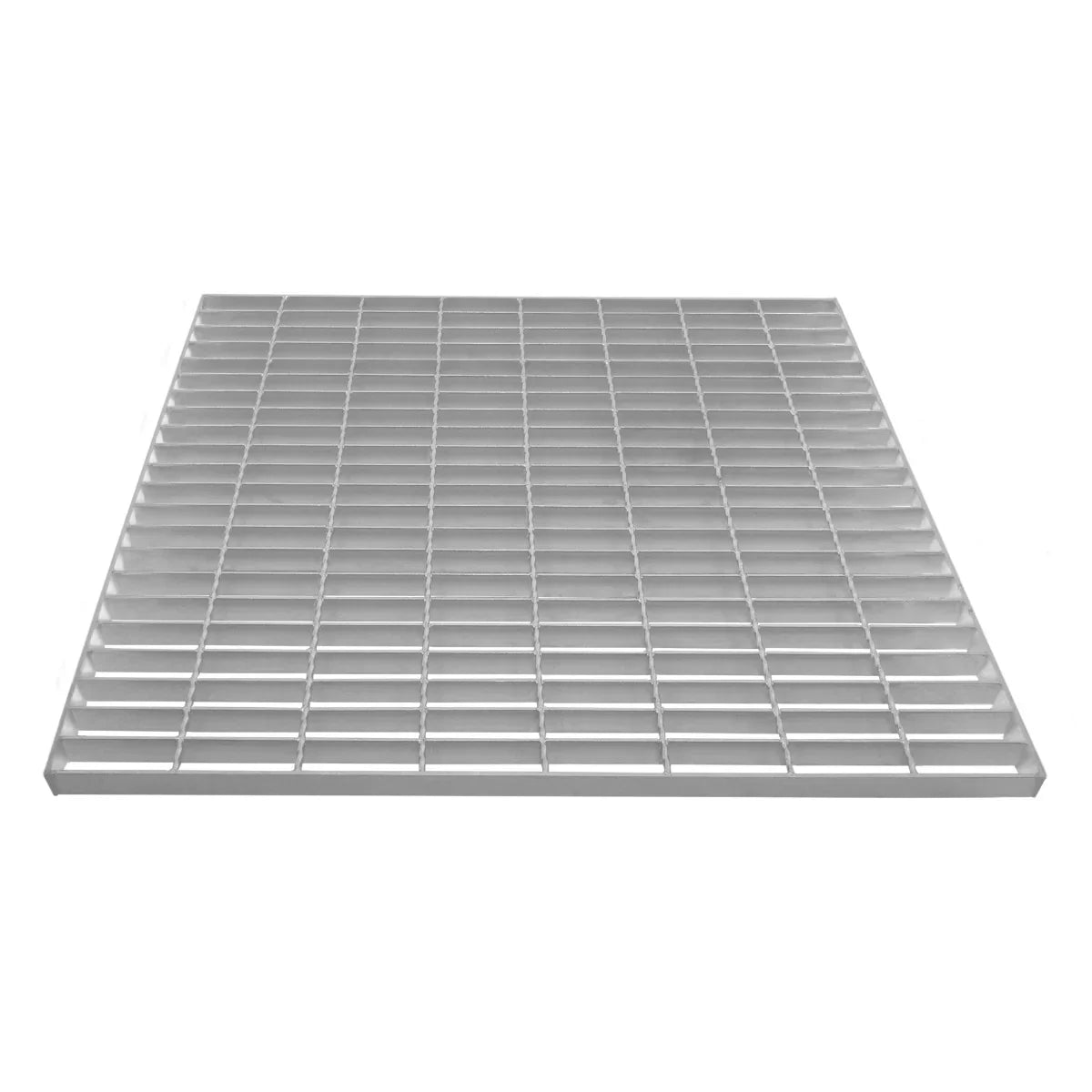 Galvanised grating, 800mm x 800mm, featuring a durable metal grid design with a silver finish, ideal for flooring and drainage applications