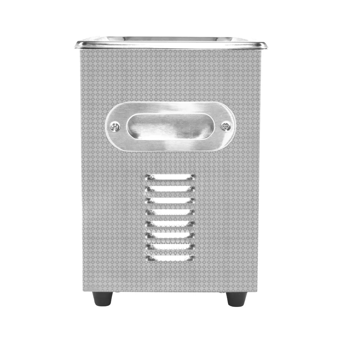 T-Mech Ultrasonic Cleaner – 3L with a sleek stainless steel exterior, featuring a textured surface and a convenient handle for easy transport