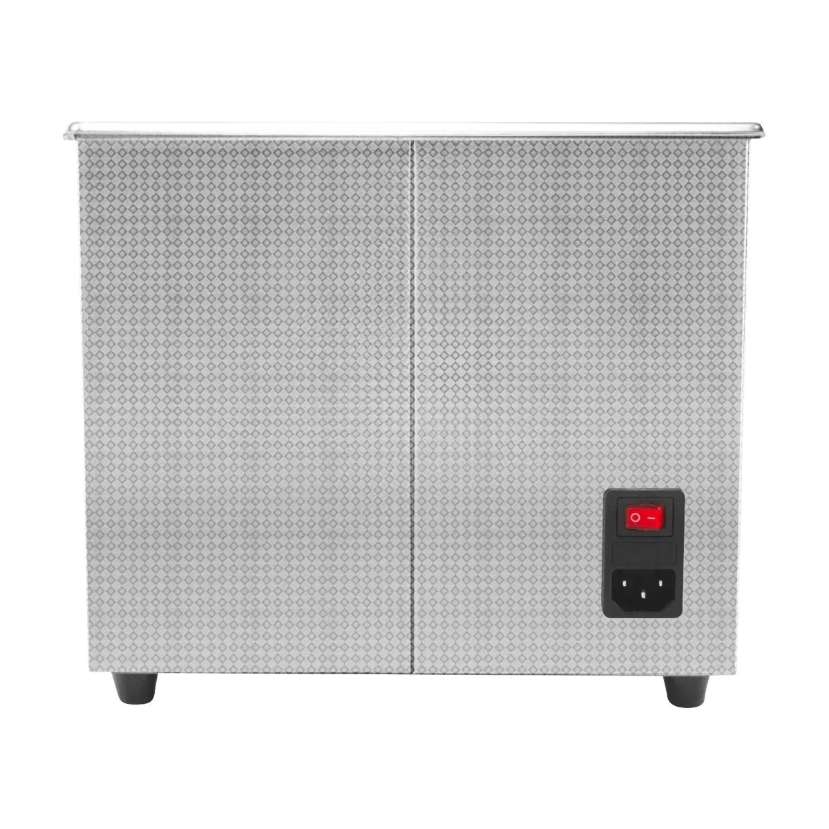 T-Mech Ultrasonic Cleaner 3L with a sleek stainless steel exterior, featuring a power switch and textured surface for durability