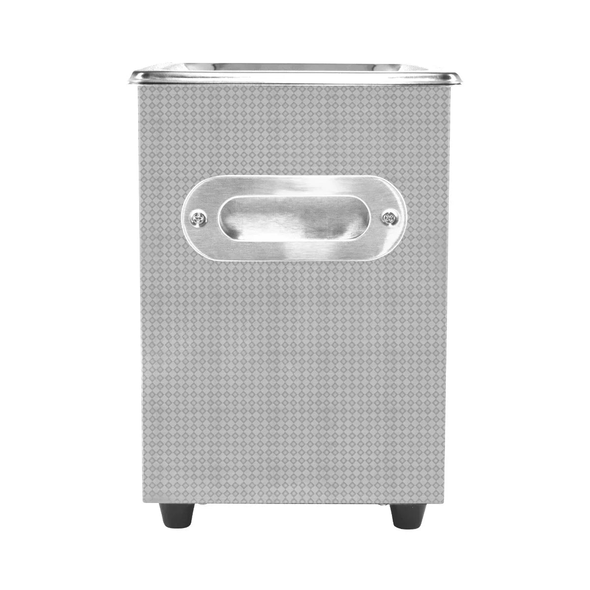 T-Mech Ultrasonic Cleaner 6L with a sleek stainless steel exterior, textured surface, and sturdy handle for easy transport