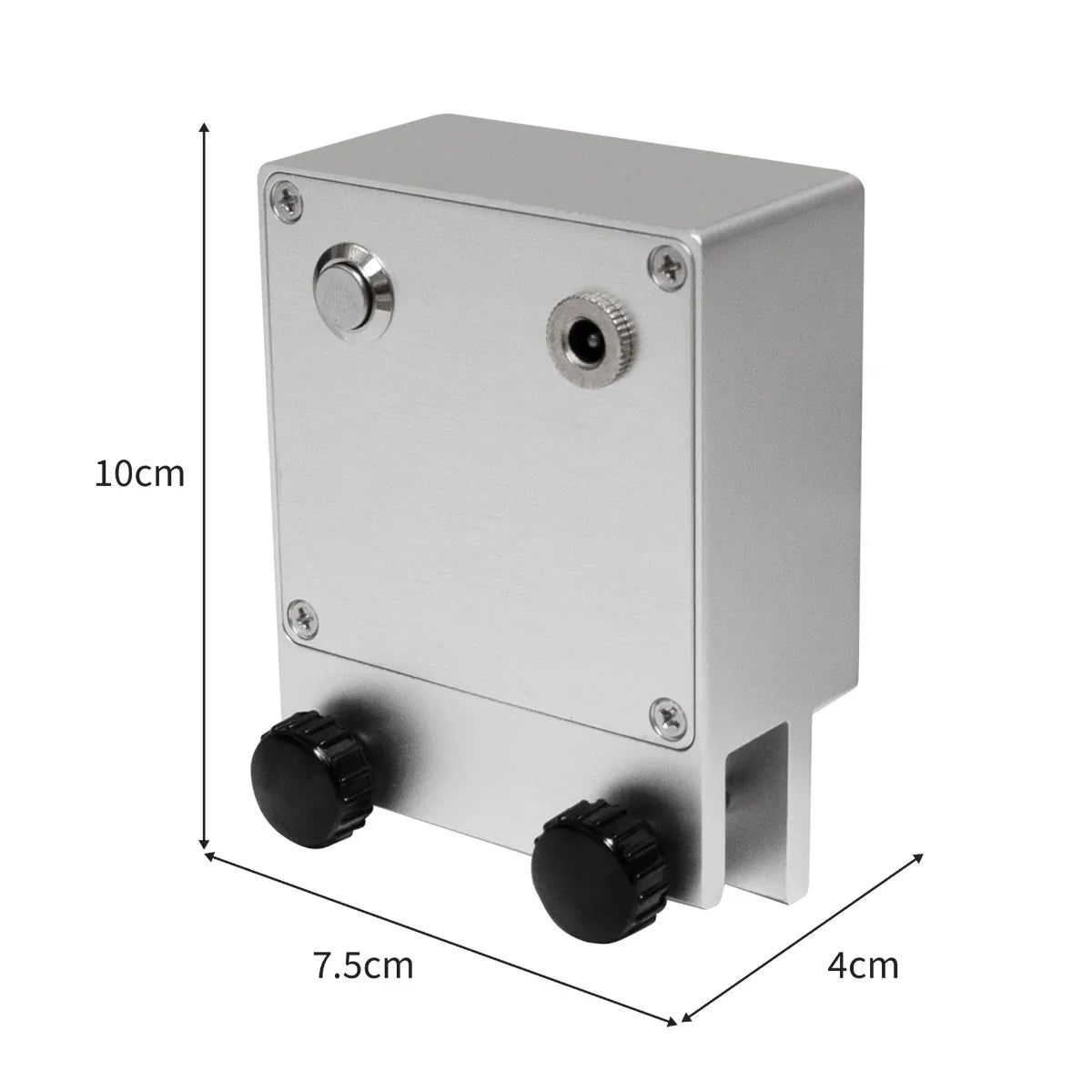 T-Mech 6L Ultrasonic Cleaner vinyl adaptor in sleek silver aluminum, featuring adjustable knobs and a compact design for easy use