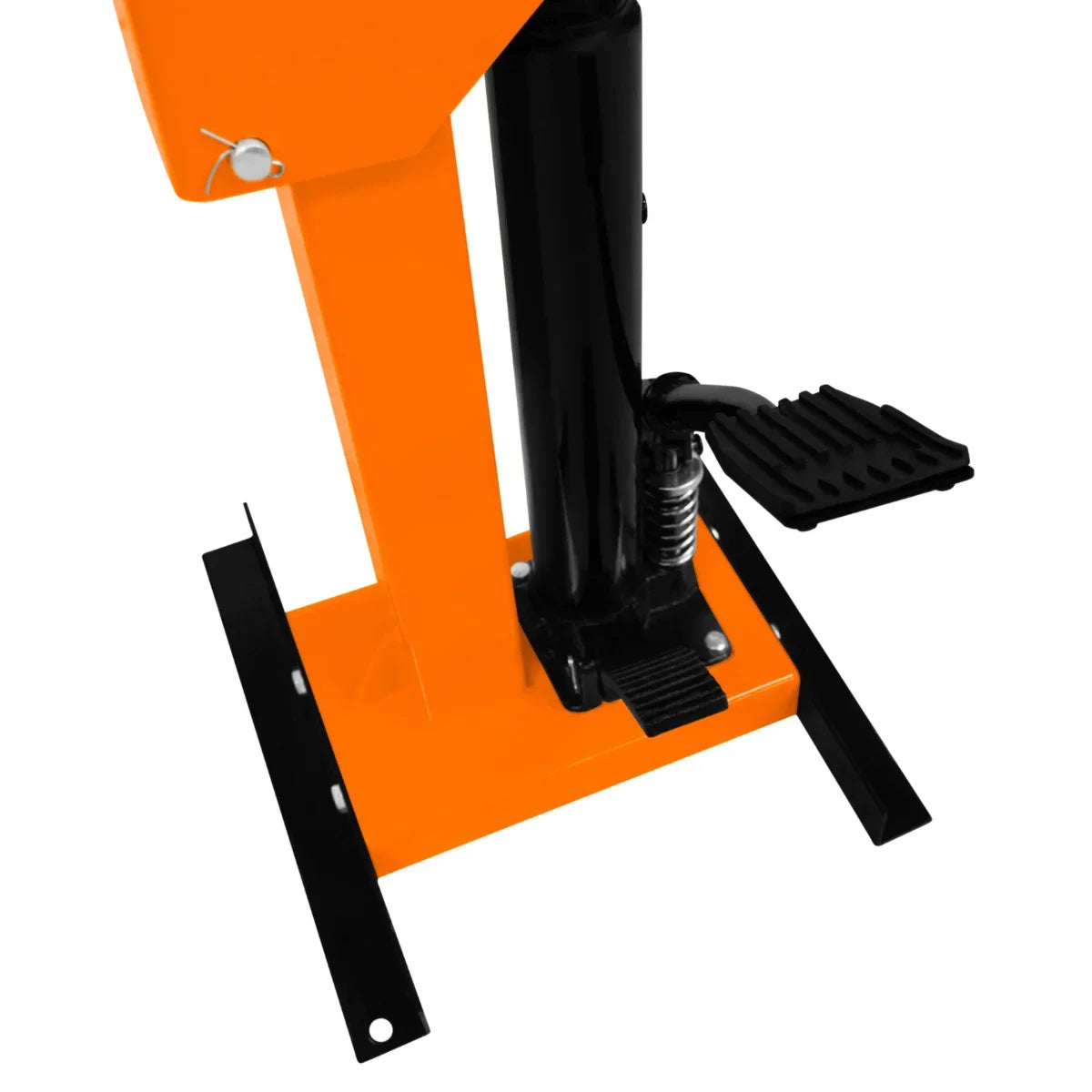 Hydraulic Coil Spring Strut 3T with a sturdy black cylinder, orange base, and textured foot pedal for easy operation
