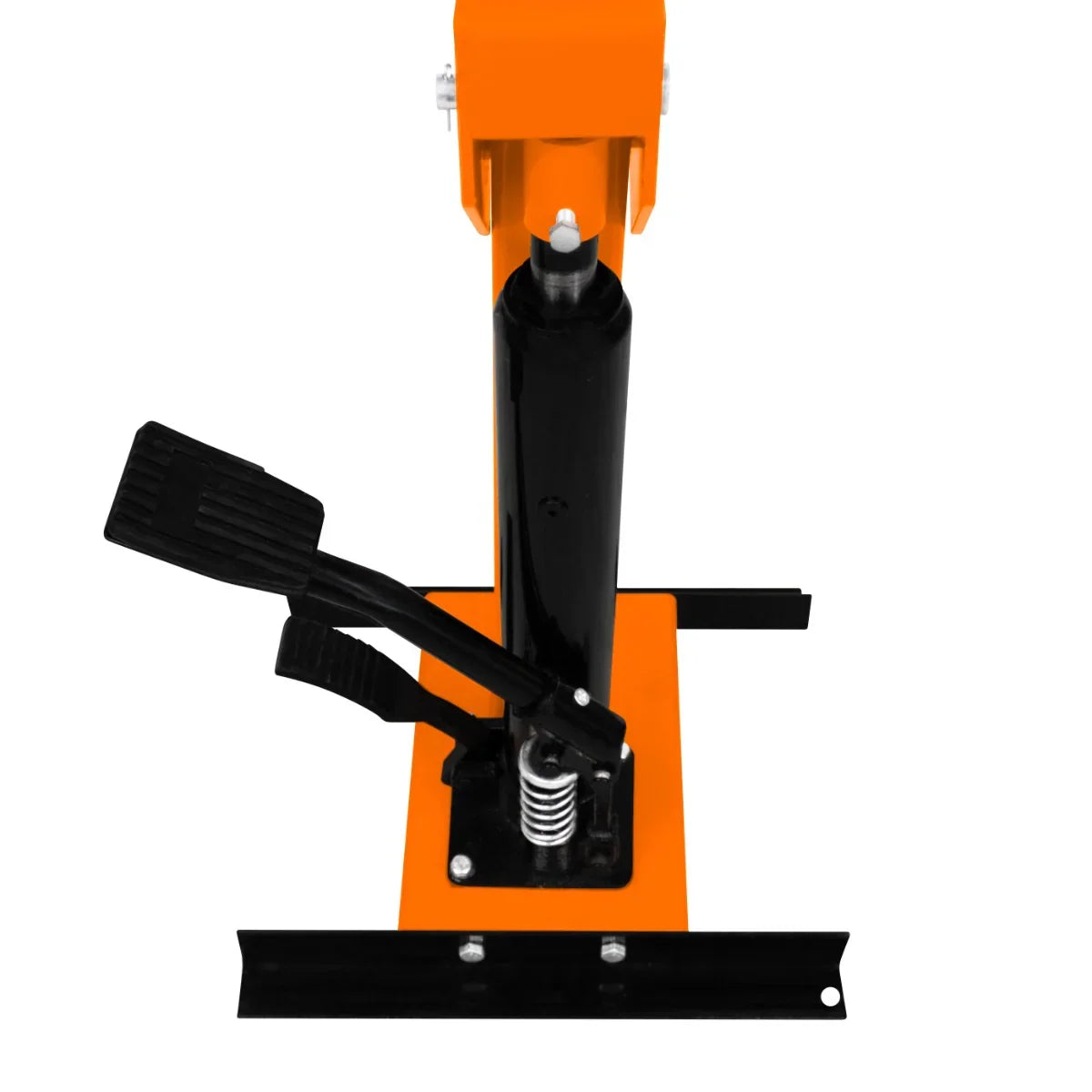 Hydraulic Coil Spring Strut 3T with a sturdy black cylinder, orange handle, and foot pedal for easy operation and stability