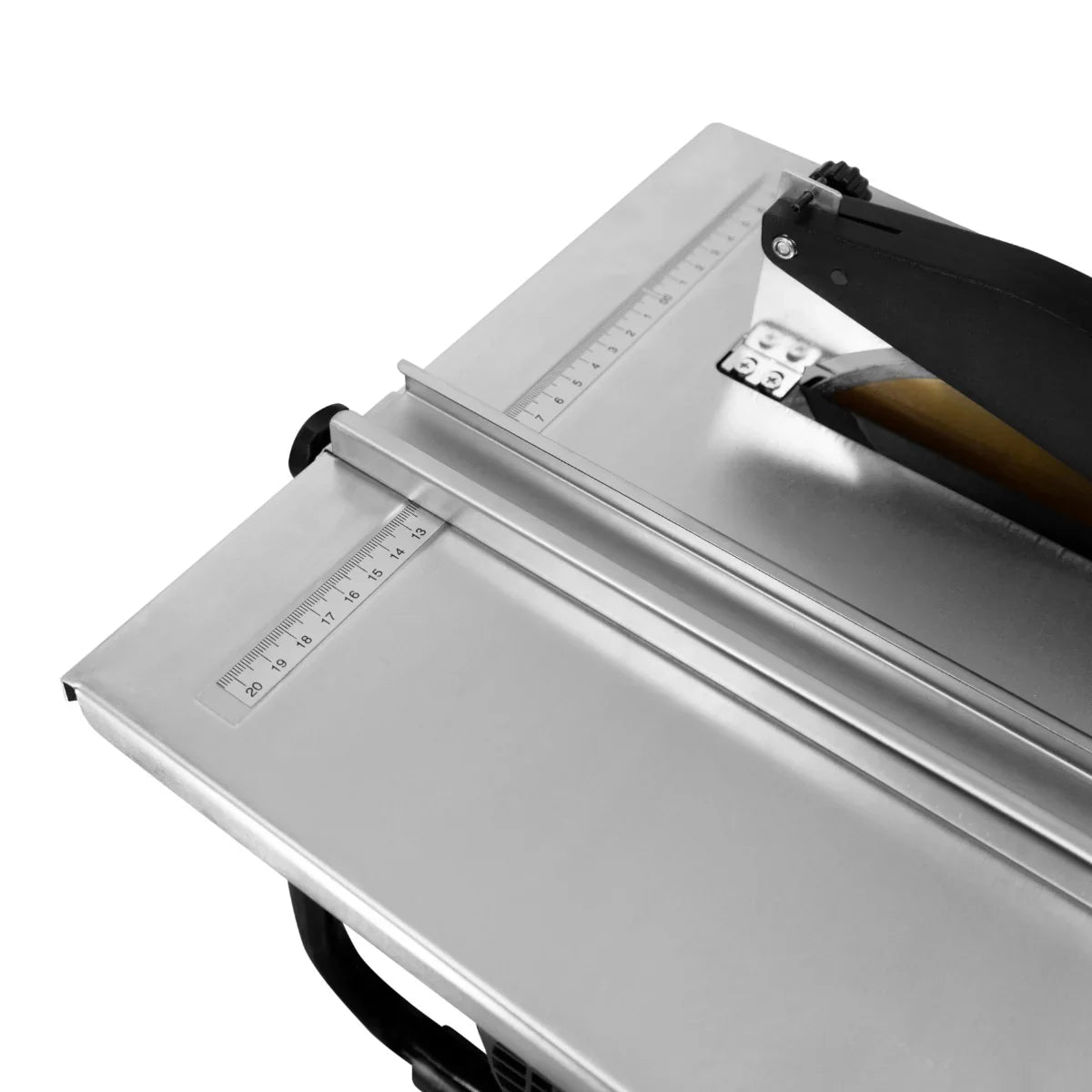 T-Mech Electric Wet Tile Cutter 600W with a stainless steel cutting table, precision ruler, and ergonomic handle for easy use