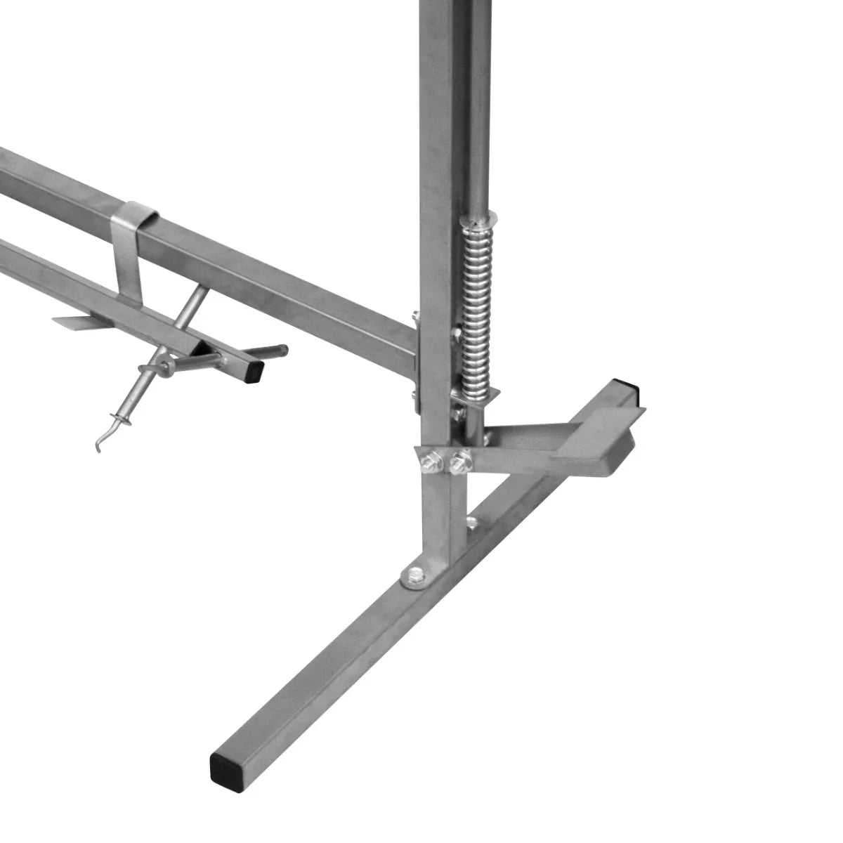T-Mech Rotary Paint Panel Stand featuring a sturdy metal frame, adjustable height, and spring-loaded mechanism for easy use