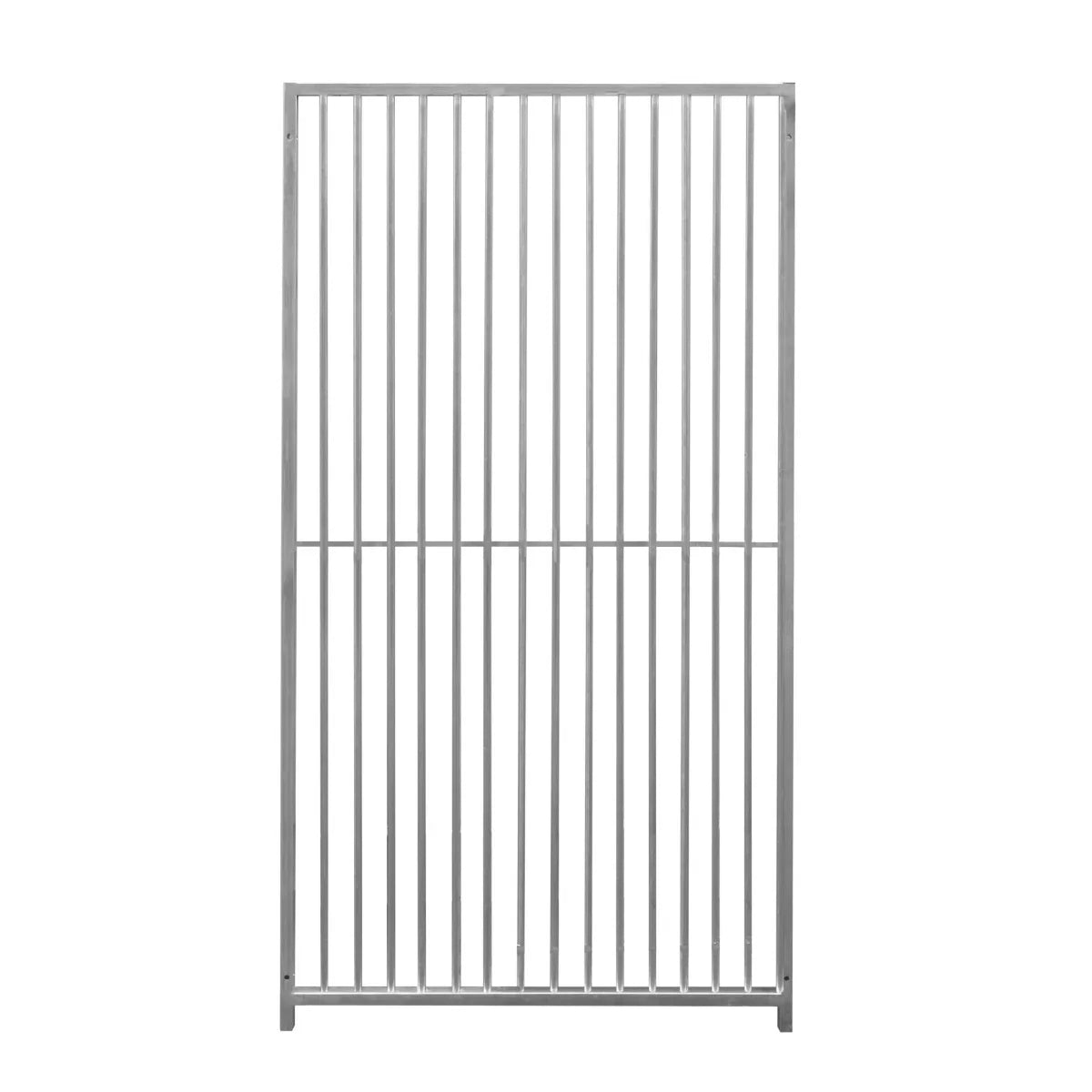 1m dog run panel with 5cm bar spacing, featuring a sturdy metal frame and vertical bars for secure pet containment
