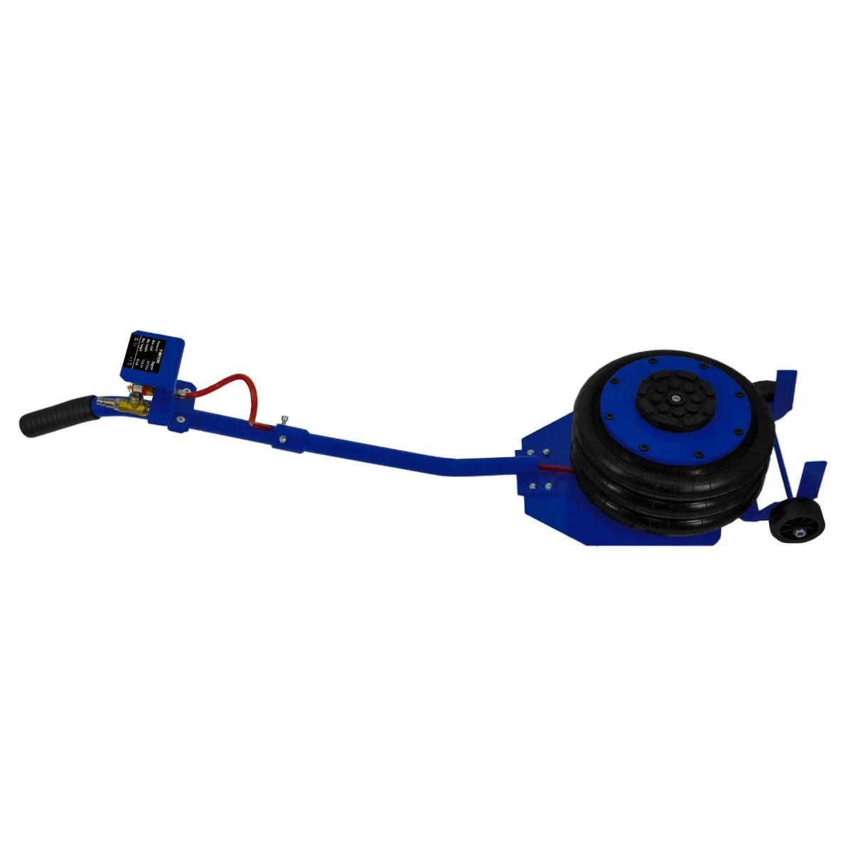 Air Bag Jack 3.5T with long blue lever handle, black rubber air bag, and sturdy base for lifting vehicles safely and efficiently