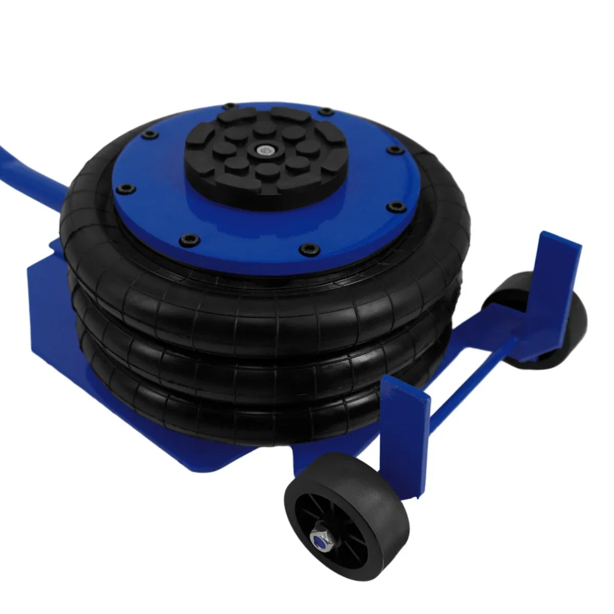 Air Bag Jack 3.5T features a durable blue body, textured rubber lifting bags, and a long lever handle for easy operation