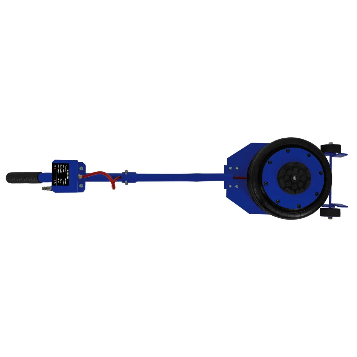 Air Bag Jack 3.5T with a long blue lever handle, featuring a durable rubber base and a sturdy, compact design for lifting vehicles