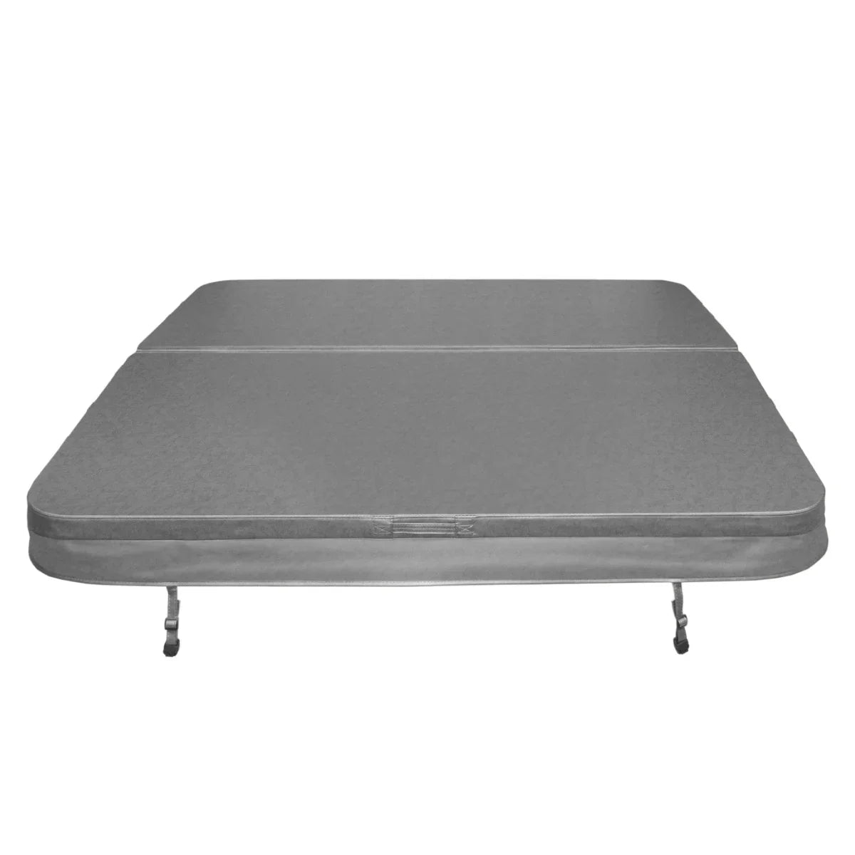 Grey 2.2m hot tub spa cover featuring a sleek, smooth surface and sturdy design, ideal for protecting your spa from debris and weather elements