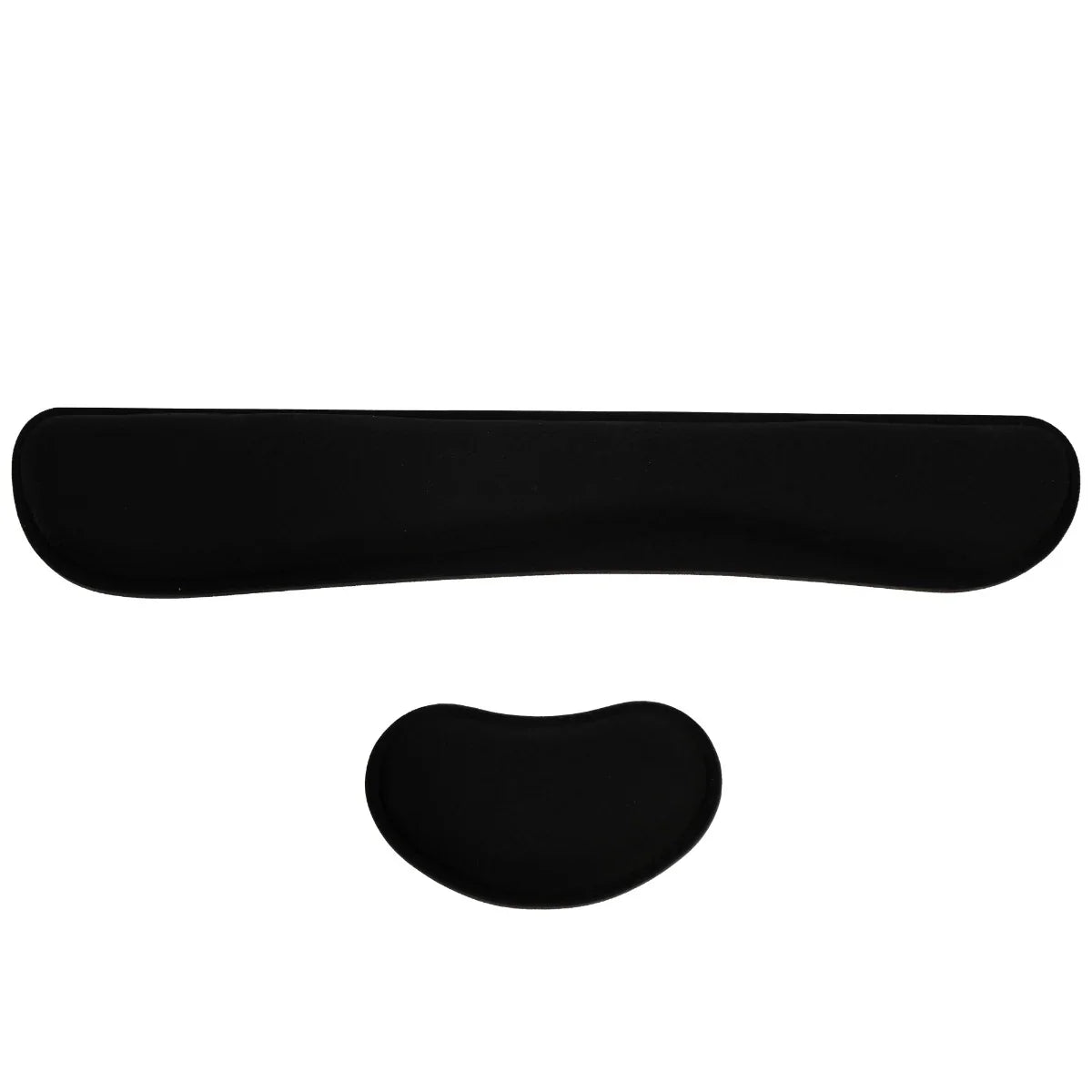 Black ergonomic kneeling chair cushions featuring a sleek, contoured design for optimal comfort and support during use