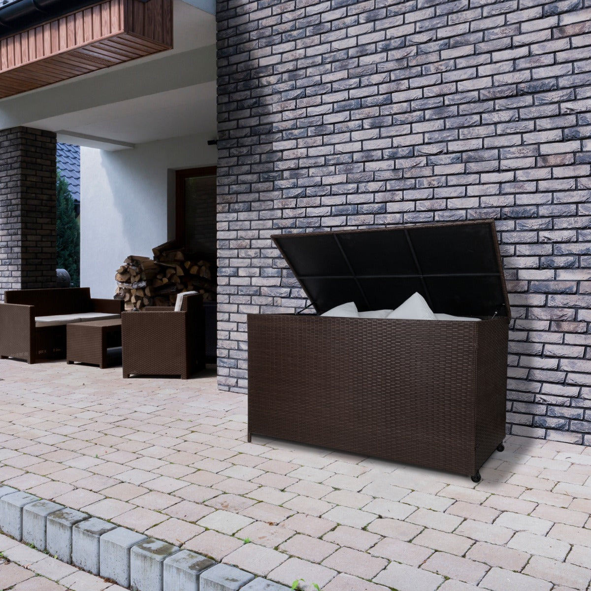 Rattan Storage Box 582L - Brown