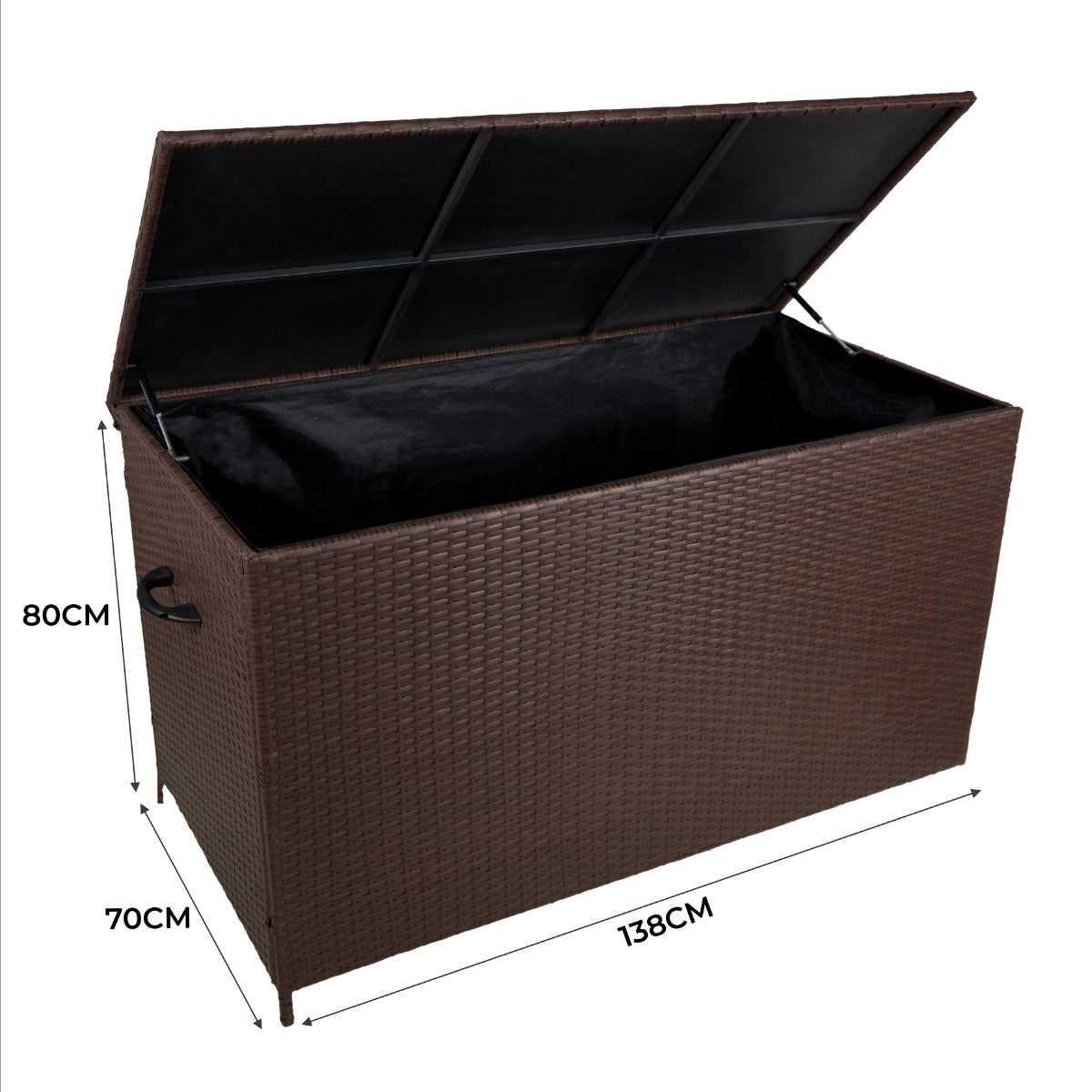Rattan Storage Box 582L - Brown